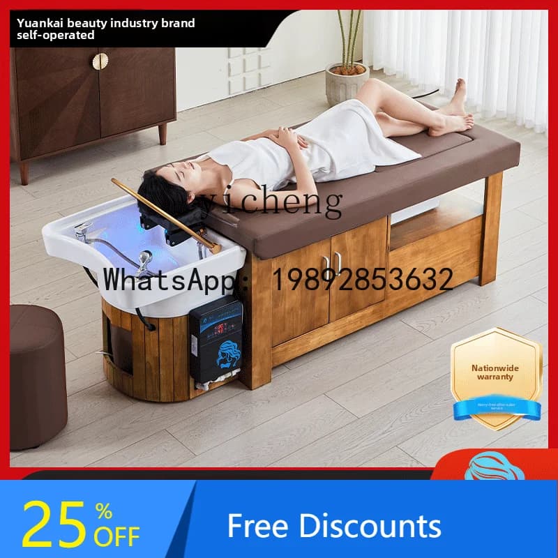 AA  shampoo bed health center barber shop special water circulation fumigation water heater massage