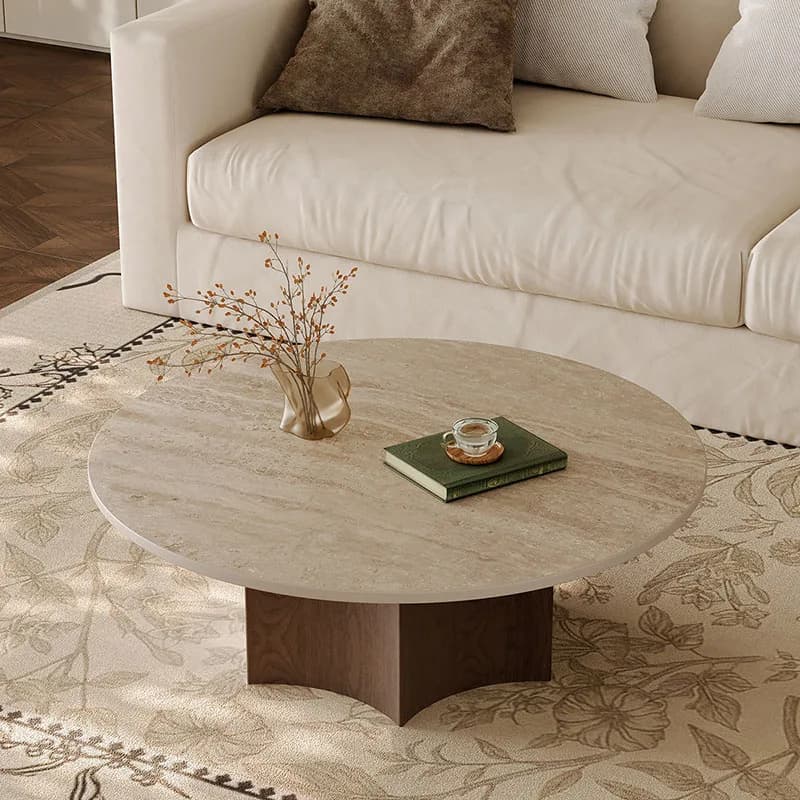 Modern Living Room Coffee Table Designer Simple Clear Round Aesthetic Side Table Minimalist Unique Couchtisch Home Furniture