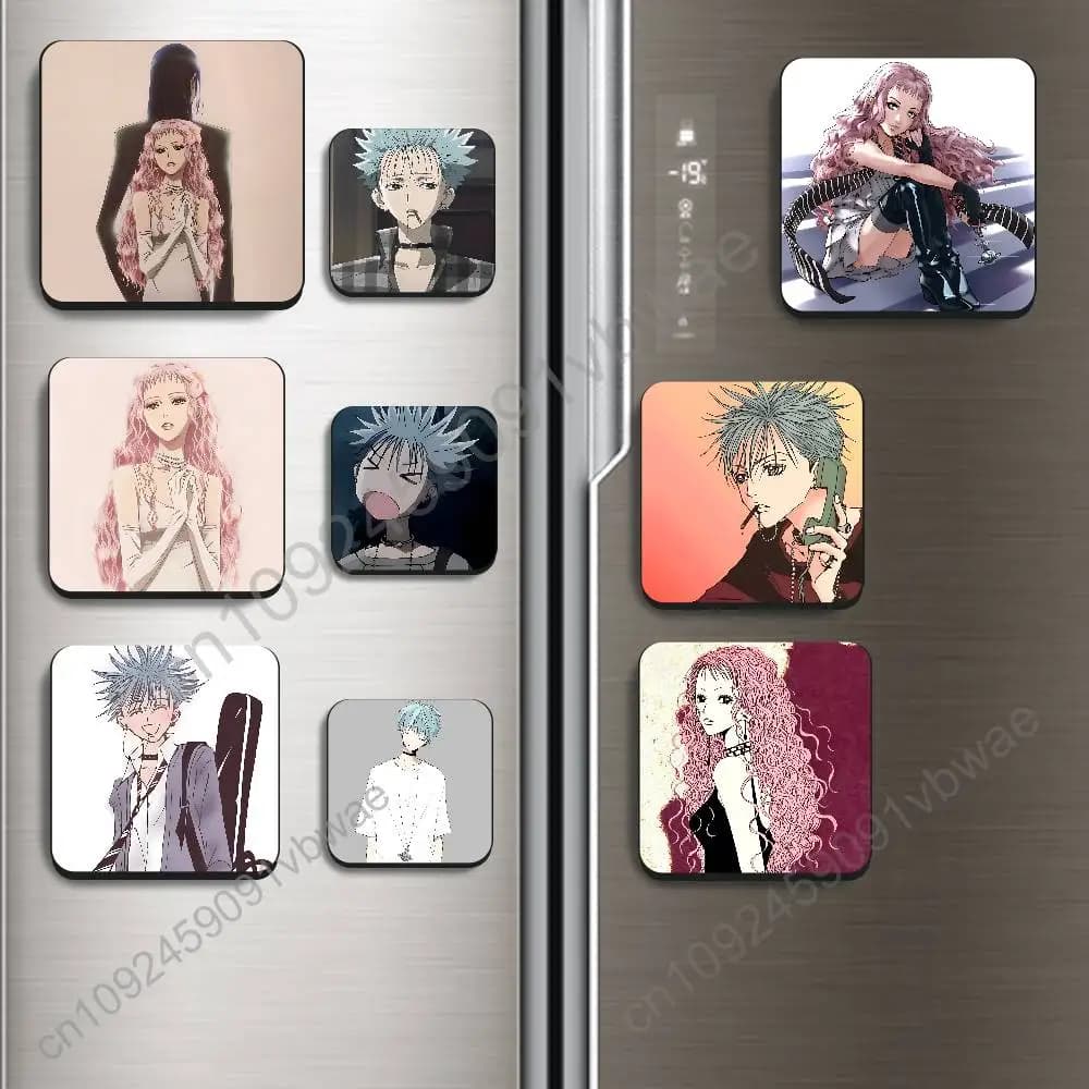 Reira Serizawa Okazaki Shinichi NANA Magnetic Sticker Fridge Magnets No Falling Off Fit for Refrigerators All Metal Surfaces