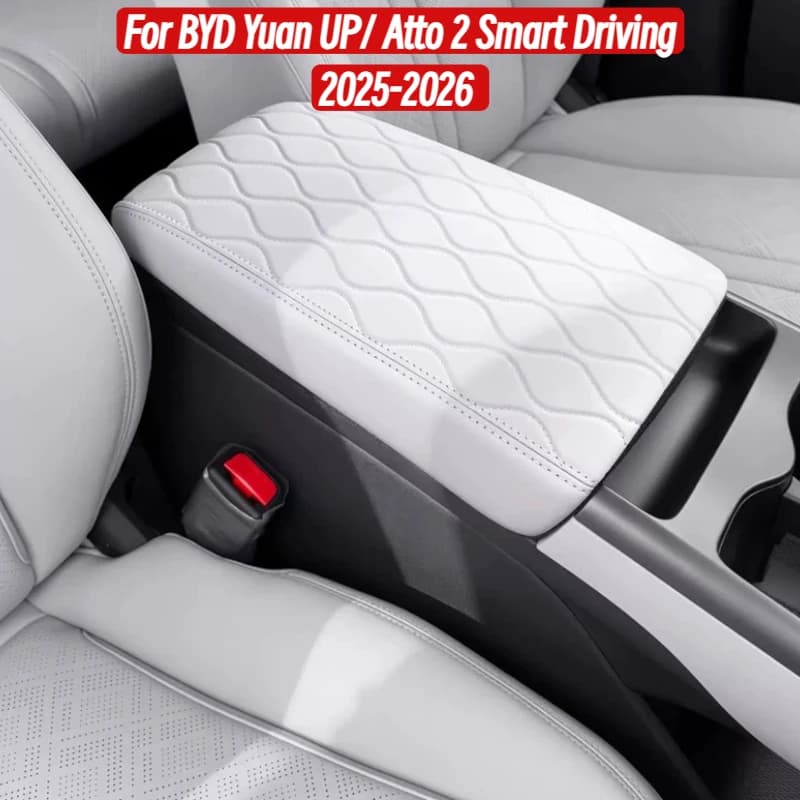 for BYD Yuan UP/ Atto 2 2025-2026 Car Armrest Trim Mat Auto Armrests Storage Box Cover Pad Center Console Lid Protector Cushion
