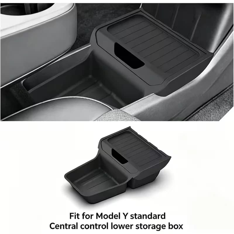 Auto Center Console Storage Box For Tesla Model Y Juniper 2026 Standard Version Insert Tray Organizer Car Interior Accessory