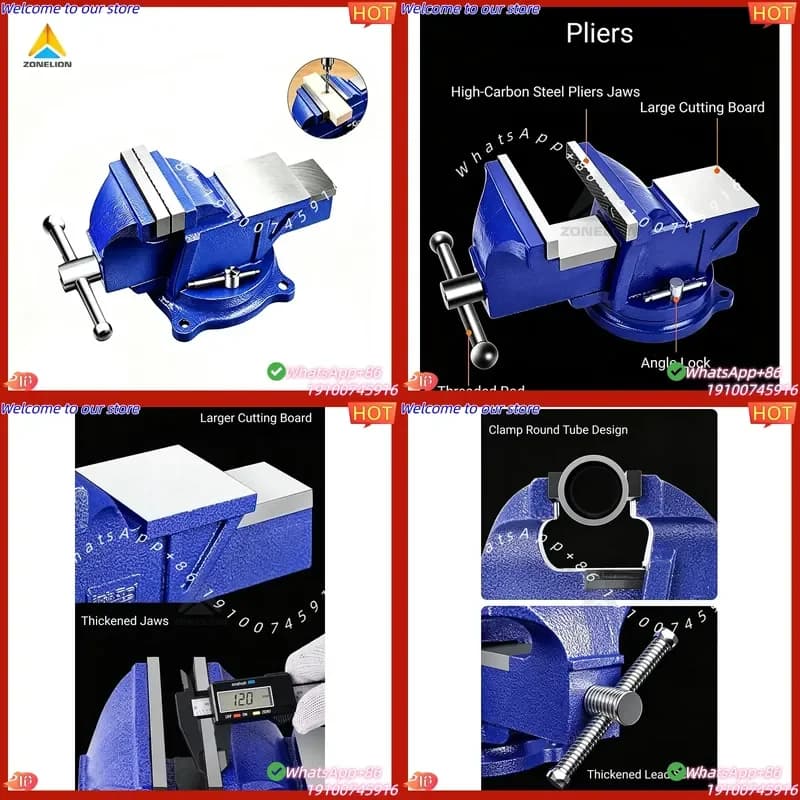 CE Certificate Multi-functional 3inch 4inch 5inch and 6inch Flat Heavy Industrial Bench Vise