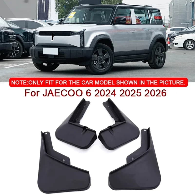 Fit For JAECOO 6 2024 2025 2026 Car Styling ABS Car Mud Flaps Splash Guard Mudguards MudFlaps Front Rear Fender Auto Accessories