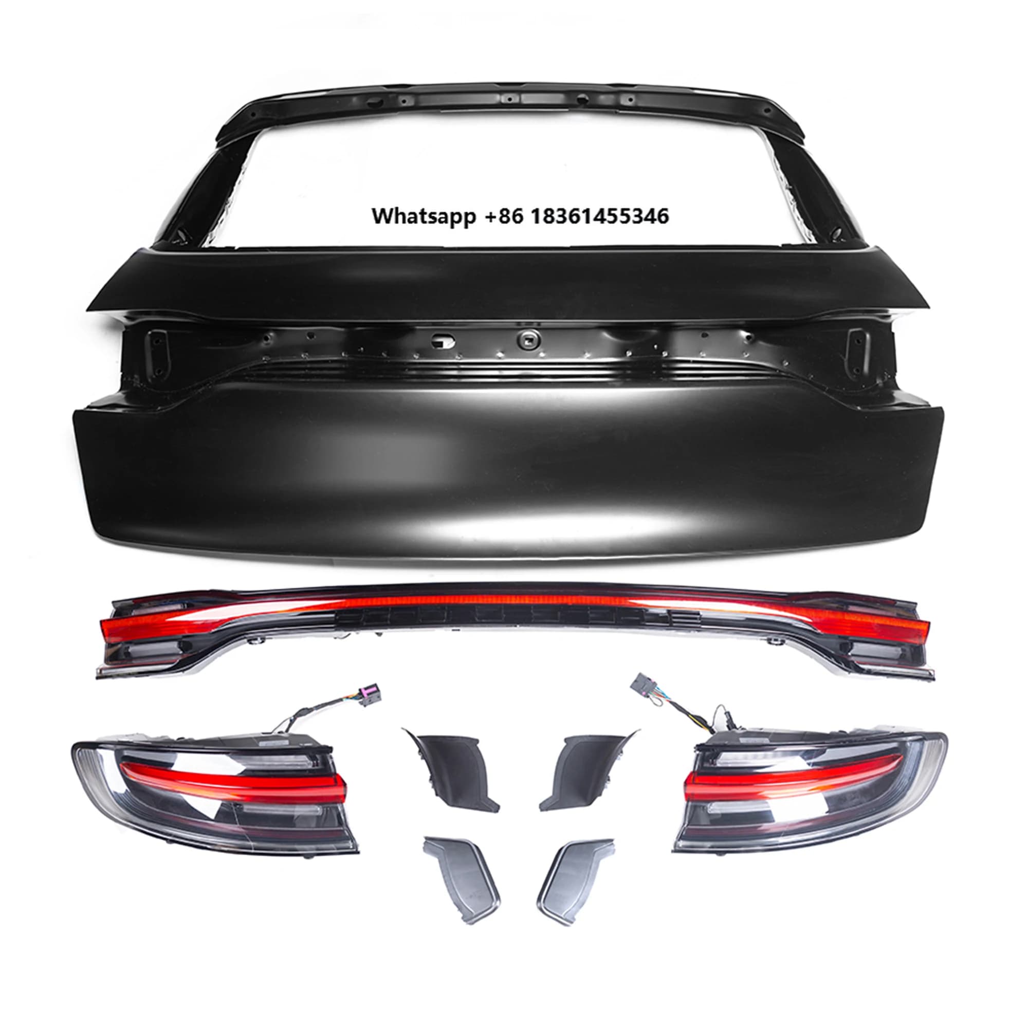 For   2014-2017 Upgrade 2018-2021 Model Old to New Include Rear Door and Taillamps Car Body Kit