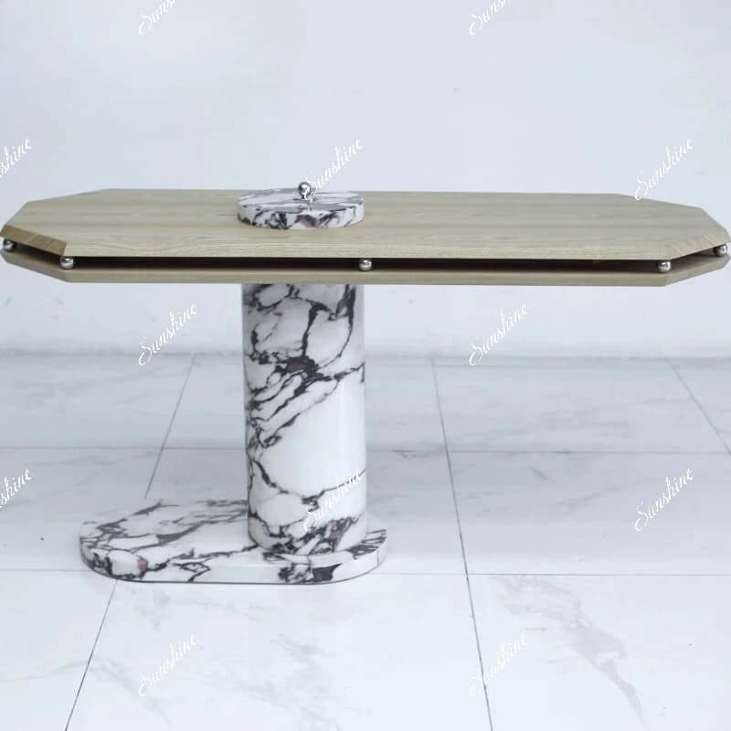 Italian floating desk premium marble retro writing table