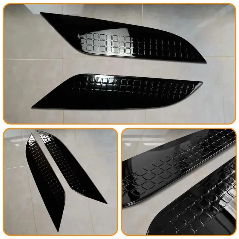 2026 Style front hood bonnet side trim cover ABS air flow intake scoop vent snow cover for  Land Rover Defender 2020-2026