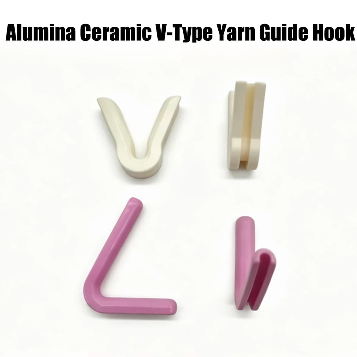 Alumina Ceramic V-Shaped Thread Guide Hook Wear Resistant Textile Spinning Machine Parts