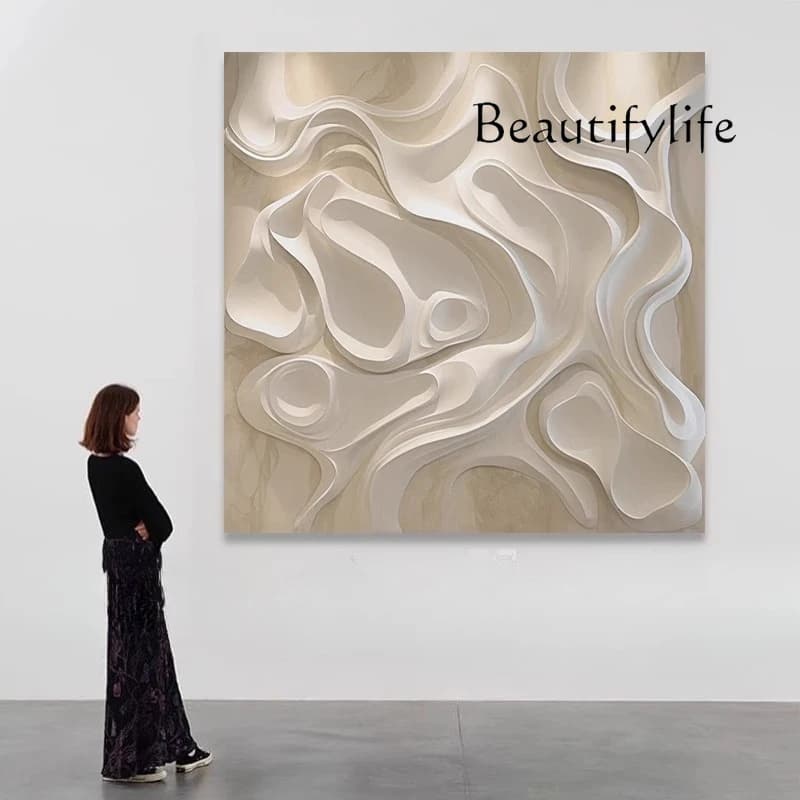 "Backlight" minimalist three-dimensional relief texture painting abstract hanging painting corridor decorative painting