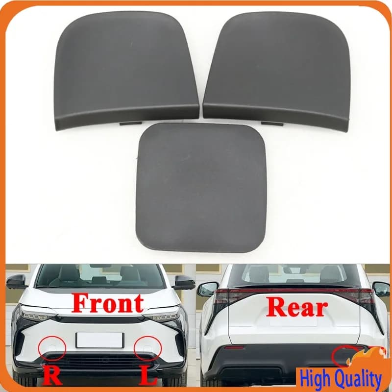 For Toyota BZ4X 2022-2024 5328642160 5328542150 Front Rear Bumper Trailer Traction Hauling Eye Cap Lid Towing Hook Cover