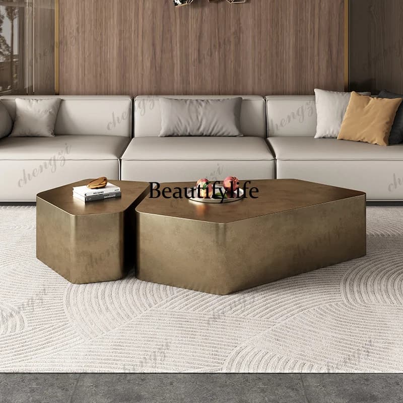 A68Japanese Luxury Set Coffee Tables Brown Decoration Low Narrow Coffee Table Living Room Modern Mesa De Centro Sala Furniture H