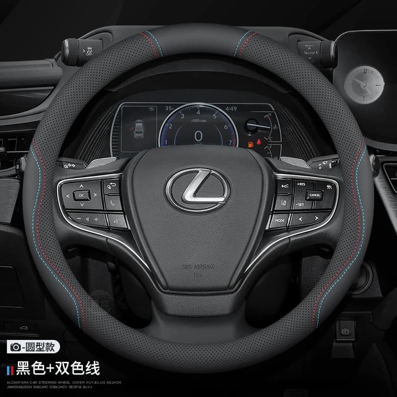 For Lexus GS300h ES300h ES330 ES350 NX300h IS300 RX300 IS250 CT200h Leather Anti-slip Car Steering Wheel Cover Accessories