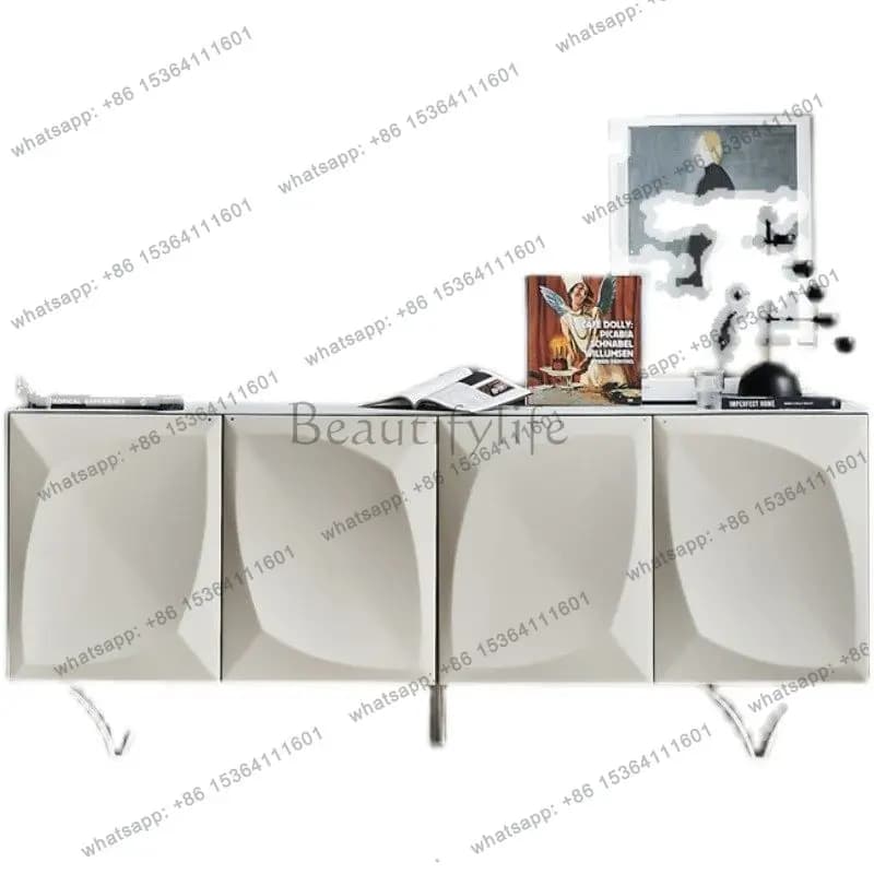 Factory Direct Sales Nordic Light Luxury Dining Side Cabinet, Entrance Cabinet Fashion Design Creative Cupboard Storage, Living