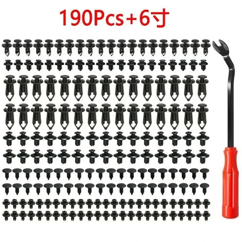6 Size Auto Push Pin Rivets Set Body Bumper Push Rivet Clips Car Retainer Clips Plastic Fasteners Kit