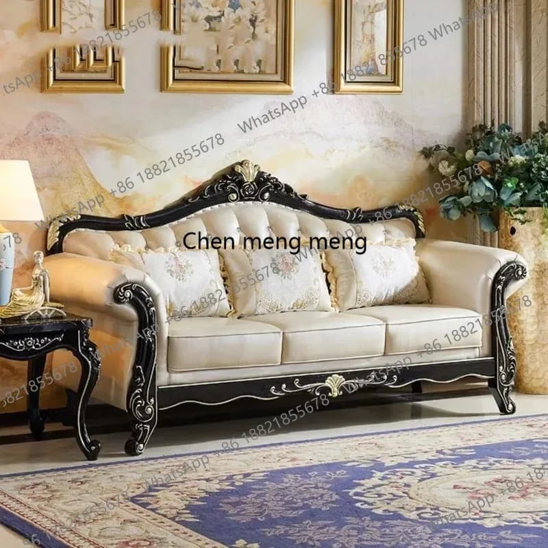 Nordic Leather Sofas Arm Chair Designer Modern Lazzy Living Room Sofas Elegant Fancy European Sofy Do Salonu