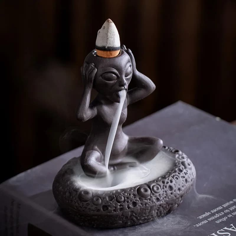 Backflow Incense Burner Ceramic Purple Sand Aromatherapy Creative Home Decoration Ornament Home Fragrance Products