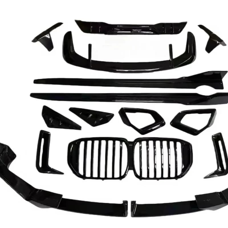 Premium Car Accsori Body X G0 Black Kit Front Lip Rear Diffuser Side Skirt Grill  X G0Durle