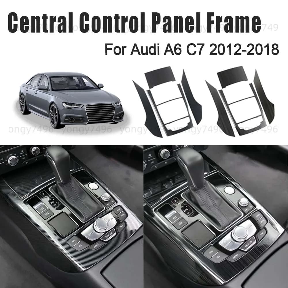 Central Control Panel Frame For Audi A6 C7 2012 2013 2014 2015 2016 2017 2018 Instrument Gear Shift Frame Panel Cover Interior