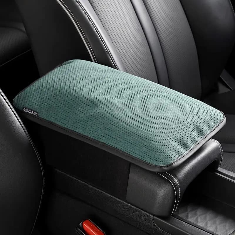For Car Center Console Armrest Pad Premium Suede Heightening Cushion Universal Fit