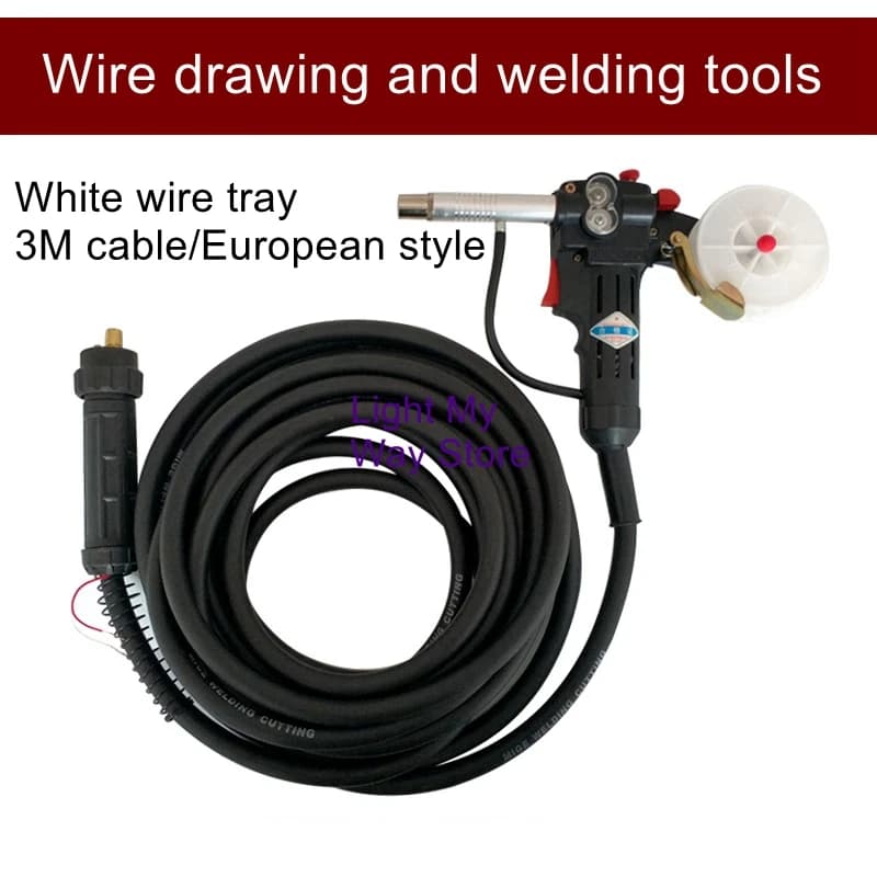 Gas welding gun two-part welding machine European interface NBC200A welding gun 5 meters argon gas preservation aluminum welding