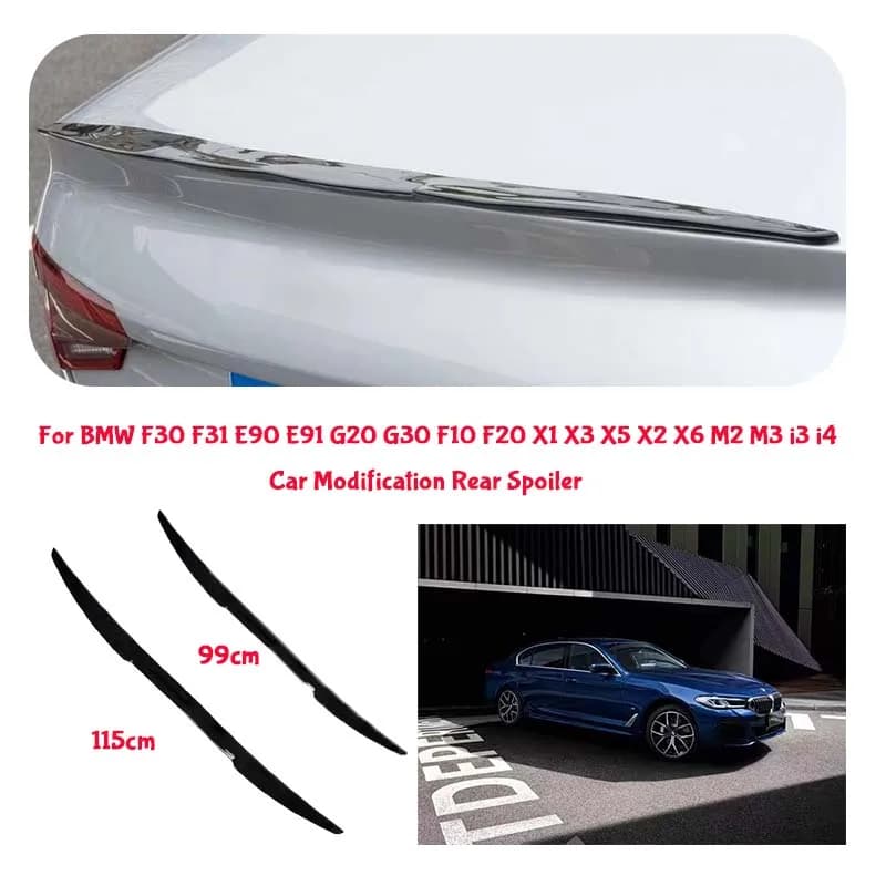 For  BMW PVC Material Car Special Tail Wing Punch-Free Integrated Paste Auto Spoiler car wing