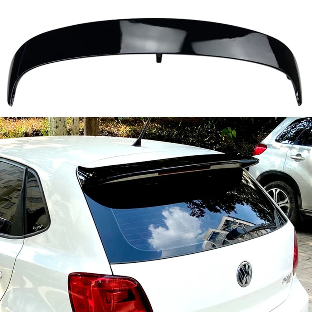 Tail Wings Fixed Wind Spoiler Rear Wing Auto Fixed Wind Accessories Decoration For VW Polo 6R 6C 2011-2017