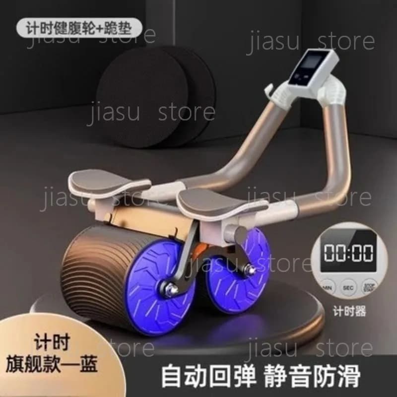 for Automatic Rebound Abdominal Roller With Elbow Support Board Home Abdominal Training Fitness Equipment