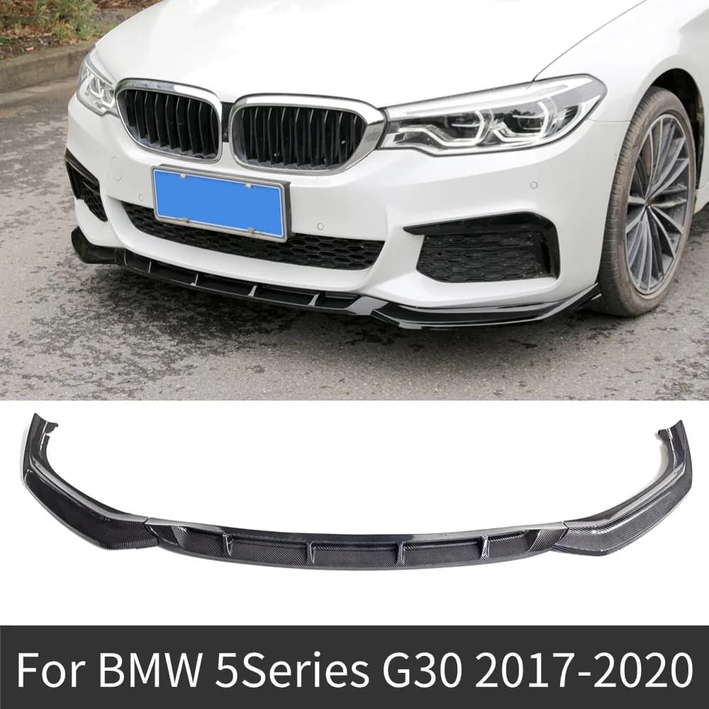 For BMW 5 G30 G31 M 530d 525i 540i 530i 2017-2020 Modified Splitter Deflector Front Bumper Lip Guard Chin Tuning Body Kit Refit
