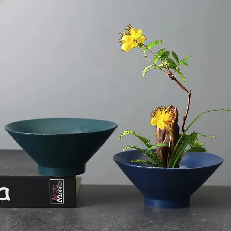 Minimalism Ceramic Vase Artificial Flower Decorative Flower Pots Desk Decoration Floral Arrangement Vases Modern Home Decor