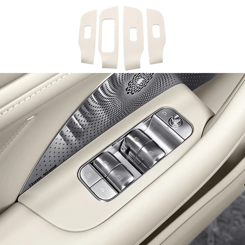 4 Pcs Suitable For Geely Galaxy TT Window Lift Panel Pad Automotive Parts Original Car Color Silicone Protective Sticker