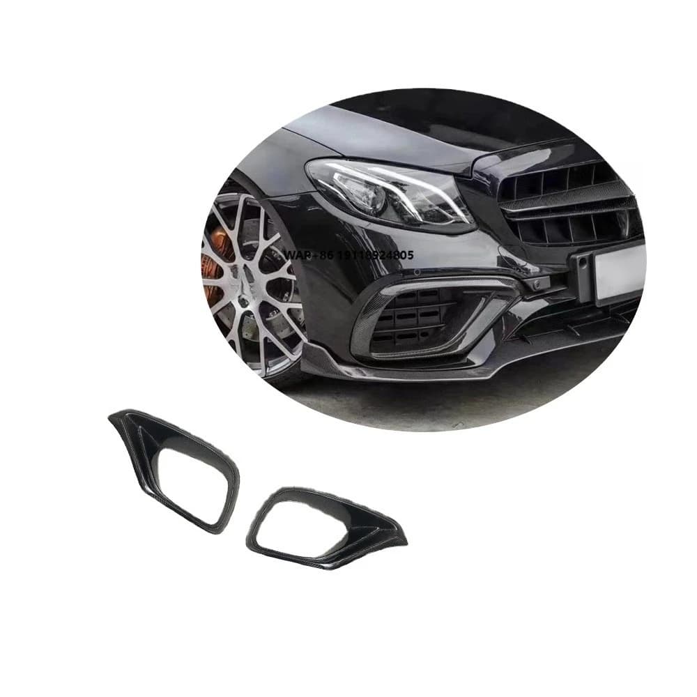 For Benz W213 E63  Carbon Fiber Front Bumper Air Vent Splitter 2016-2020