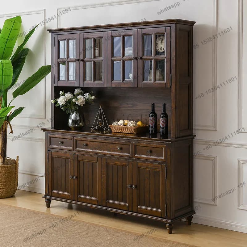Narrow Wooden Kitchen Cabinet Display Rustic Modern Storage Kitchen Cabinet Modern Japanese Szafka Kuchenna Furniture Home