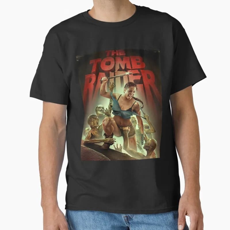 Tomb Raider 1016 Lara Croft The Angel Of Darkness 80s Video game Gift t shirt for man Large size Tops printed men's Clothes