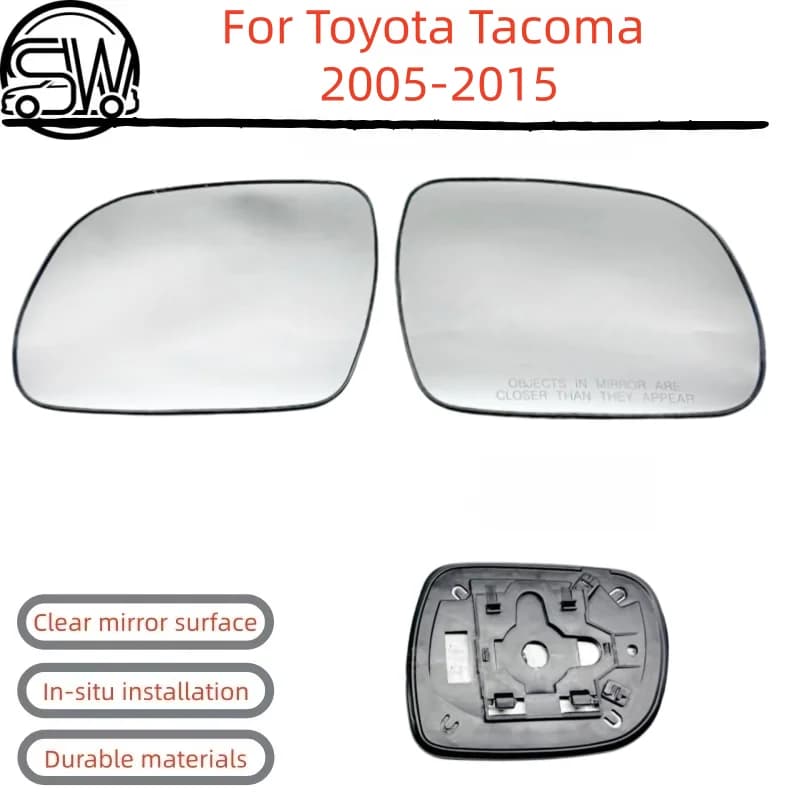 For Toyota Tacoma 2005‑2015 Rearview Mirror Glass With Heating.