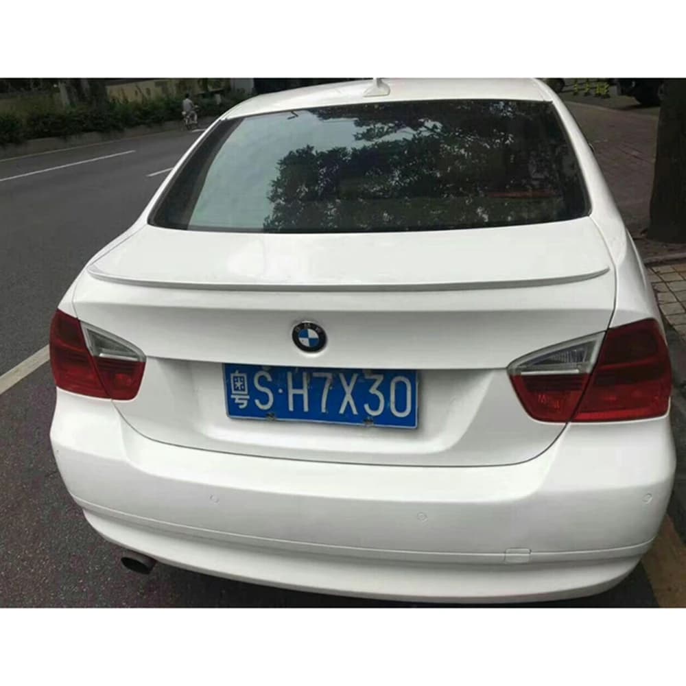 For BMW 3 Series E90 4Door M Style Carbon fiber Rear Spoiler Trunk wing 2004-2011 FRP Forged carbon