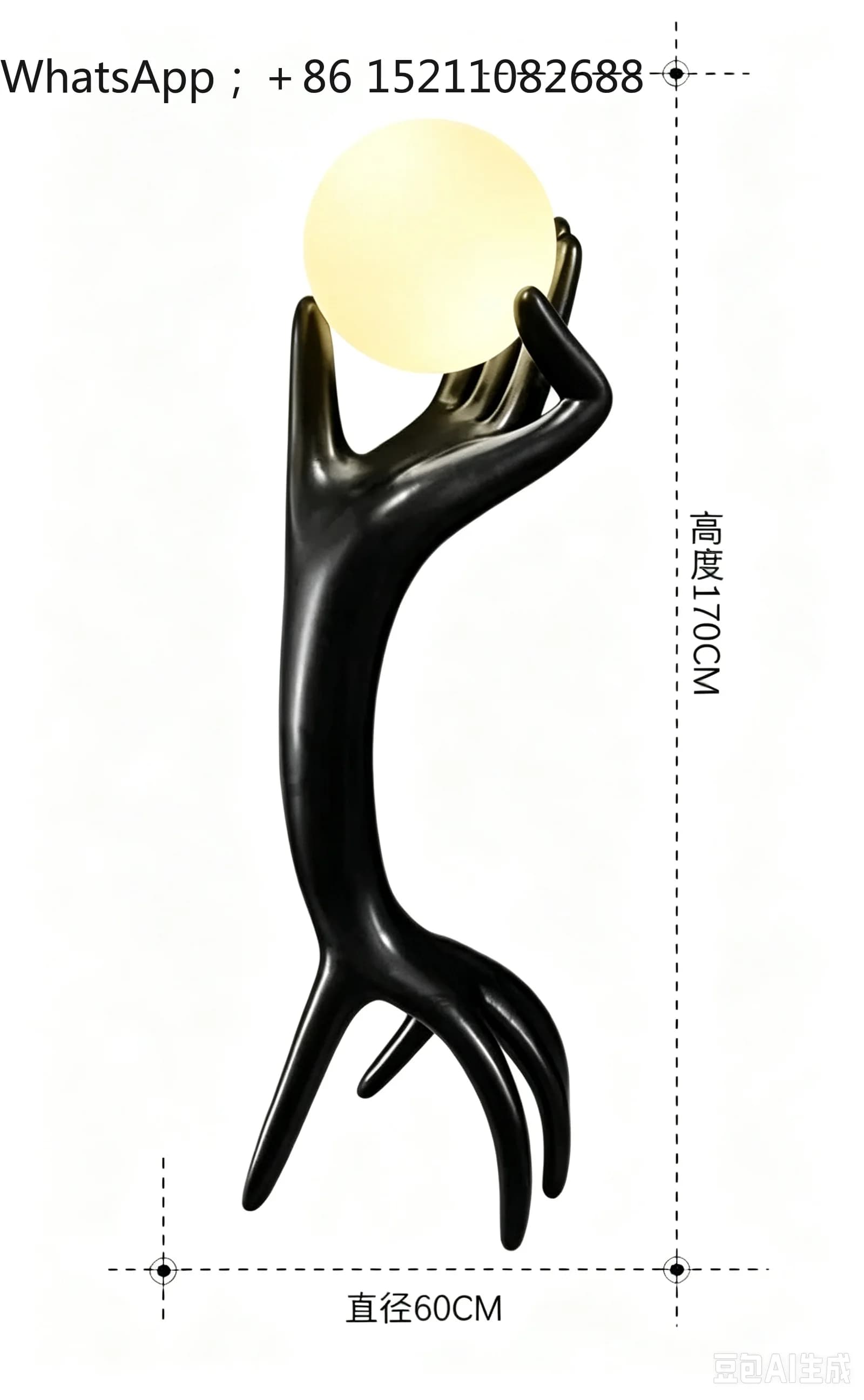 SCYmodern simple medieval style floor ornament, next to the sofa in the living room, high-end light luxury entrance art ornament