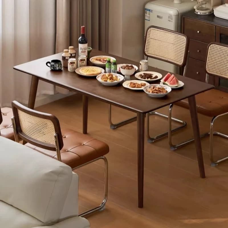 retro style wood dining table rectangular moden combination small house dining table durable stoły do jadalni kitchen furniture