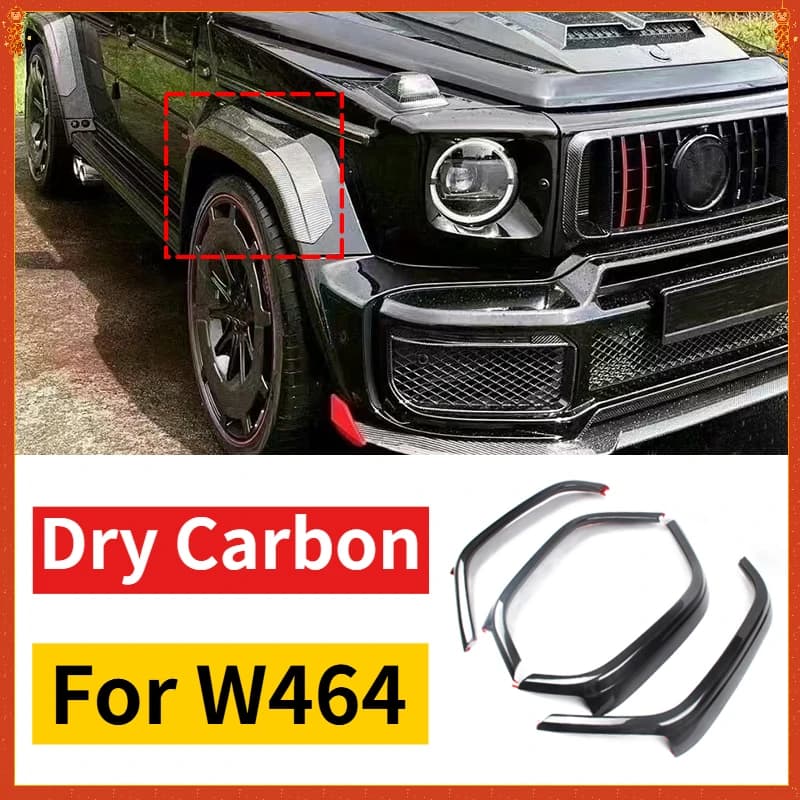 For Mercedes-Benz G Class W464 G63 G500 G350 Rocket Edition G900 Dry Carbon Fiber 2019-2024 Wheel Brow Modification Accessories