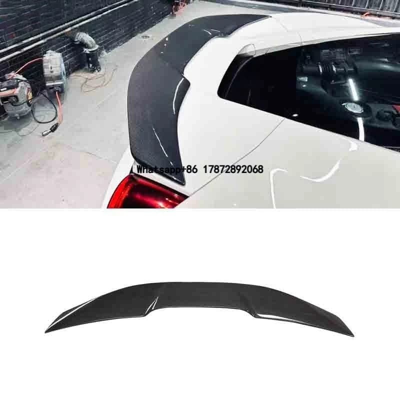 Good Quality V Style Dry Carbon Fiber Car Rear Ducktai Wing Spoiler for 488