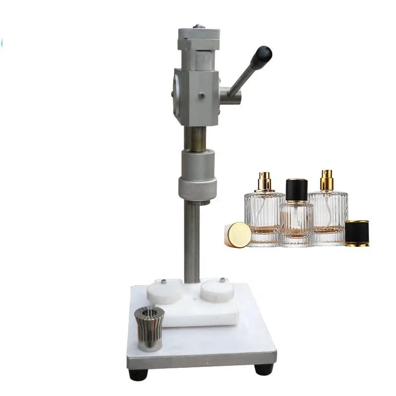 Perfume Bottle Sealing Crimping Machine / Perfume Bottle Sealer Crimper Perfume Capping Crimping Machine