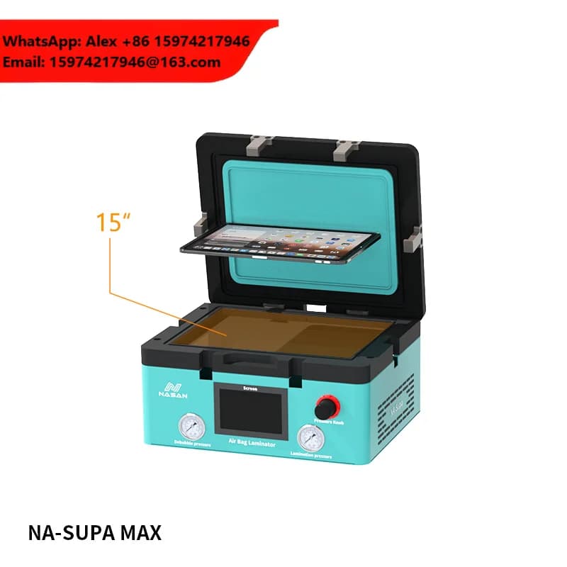 NASAN NA-SUPA MAX Large Size OCA Machine For Table Flat/Curved Screen LCD Laminating And Air Bubble Removal With 1 Year Warranty