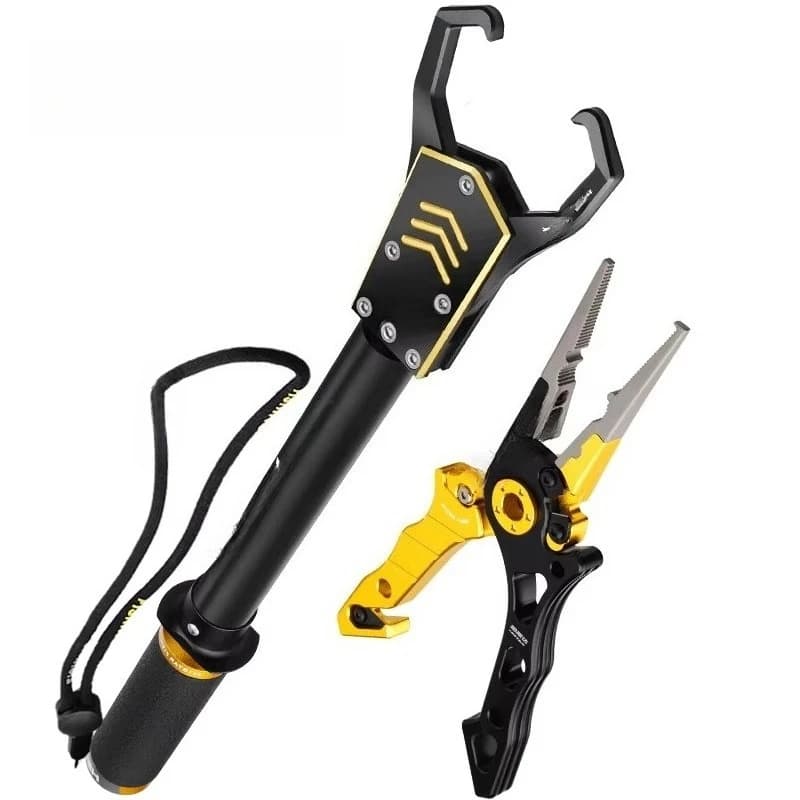 Single finger operation spring bearing fishing tool numerical control machining accessories lengthened pliers fishing bracket