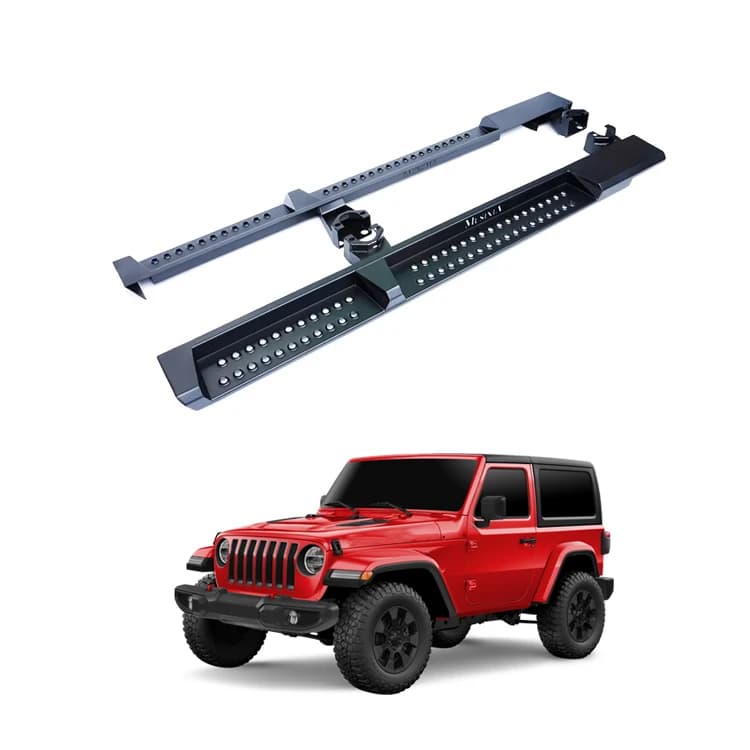 Factory Direct Sale Heavy Duty Steel Offroad Side Steps For Jeep Wrangler JL 2018-2024 Offroad Side Step Running Board