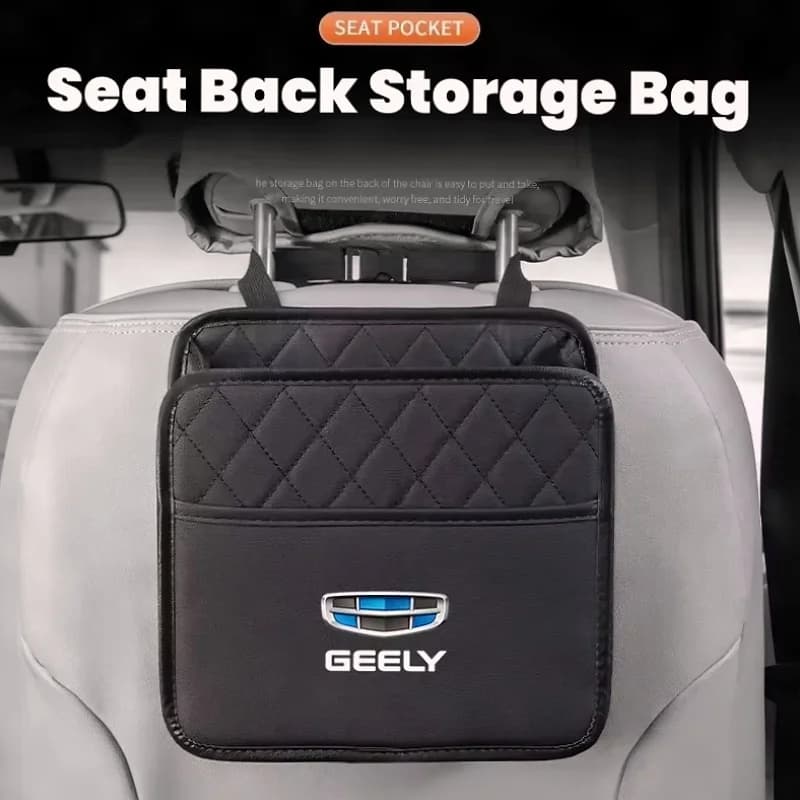 Car Backseat Organizer Car Seat Organizer Seat Storage Bag Back Pocket For Geely Coolray Monjaro Atlas Pro Starray Emgrand EX5