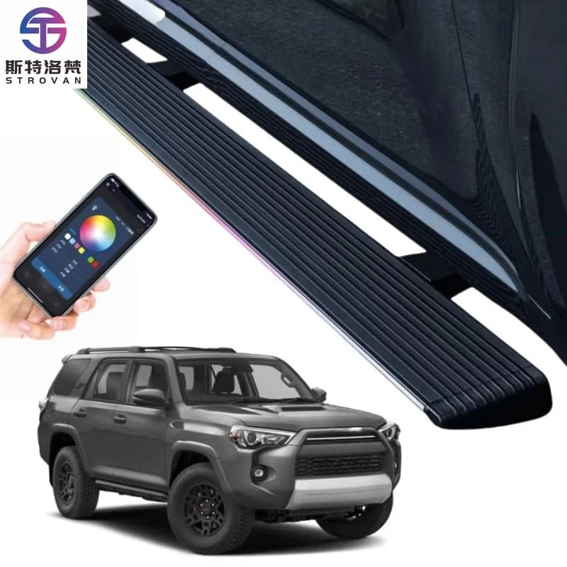 STLF CLRAK Aluminum Metal Retractable Power Running Boards Electric Side Step for 2005 2006 2007 2008 4th Gen  4Runner SR5