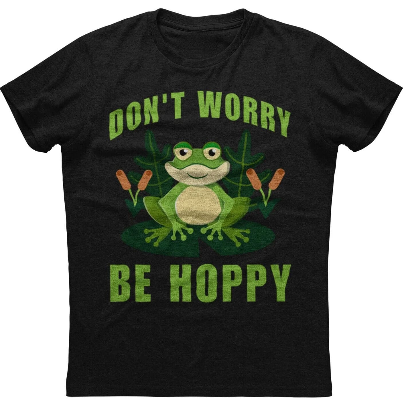 Don't Worry Be Hoppy T-Shirt Short Sleeve Casual 100% Cotton O-Neck Summer Mens T-shirt Size S-3XL