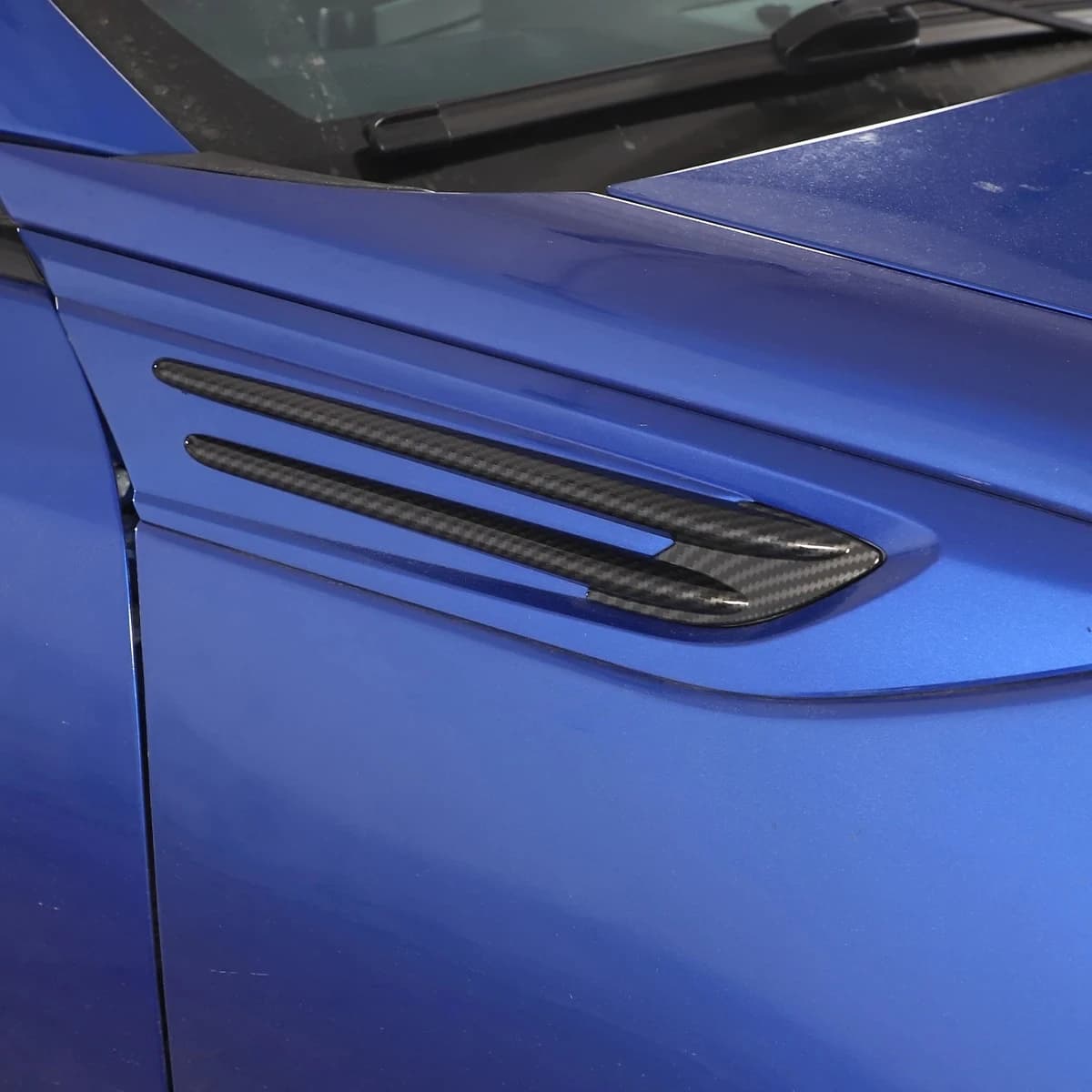 Car styling ABS carbon fiber Pattern/Black for Subaru BRZ 2012-20 Car Side Fender Fin Vents Cover Trim Stickers Car Accessories