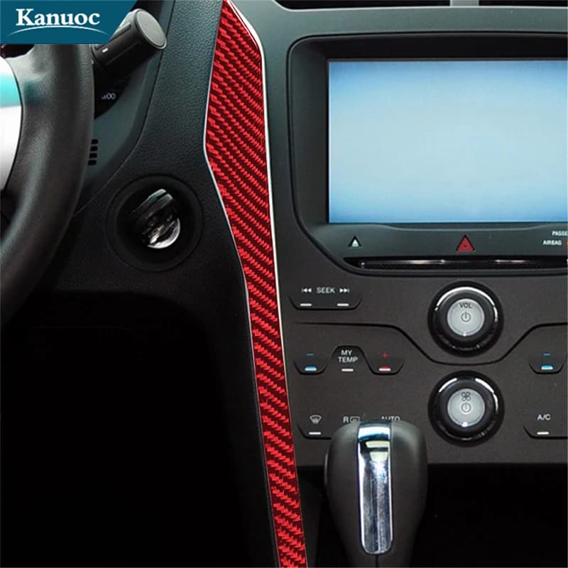 Speedometer Surround For Ford Explorer 2011-2014 Carbon Fiber Car Stickers Car Interior Decorative Accessories
