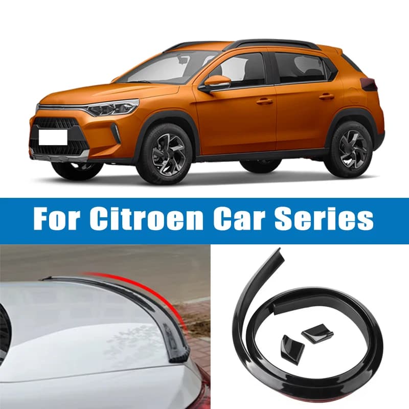 1.5M Car-Styling 5D Carbon Fiber Spoilers Styling DIY Refit Spoiler For Citroen C3 C4 C4L C5 C6 Berlingo Jumpy Picasso DS3 DS4