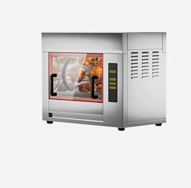 Hot Air Electric Countertop Chicken Rotisserie Machine Chicken Grill