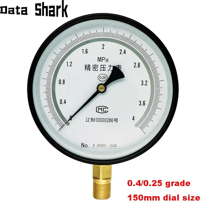Precision pressure gauges with high accuracy 0.25 0.4 grade pressure meter for air water oil gas pressure gauge